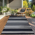 Broadway Dark Blue and Grey Outdoor Rug
