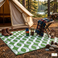 Pinecrest Green and White Outdoor Rug